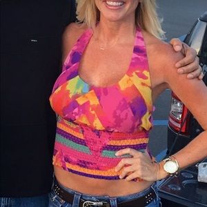 Bebe halter tie medium top